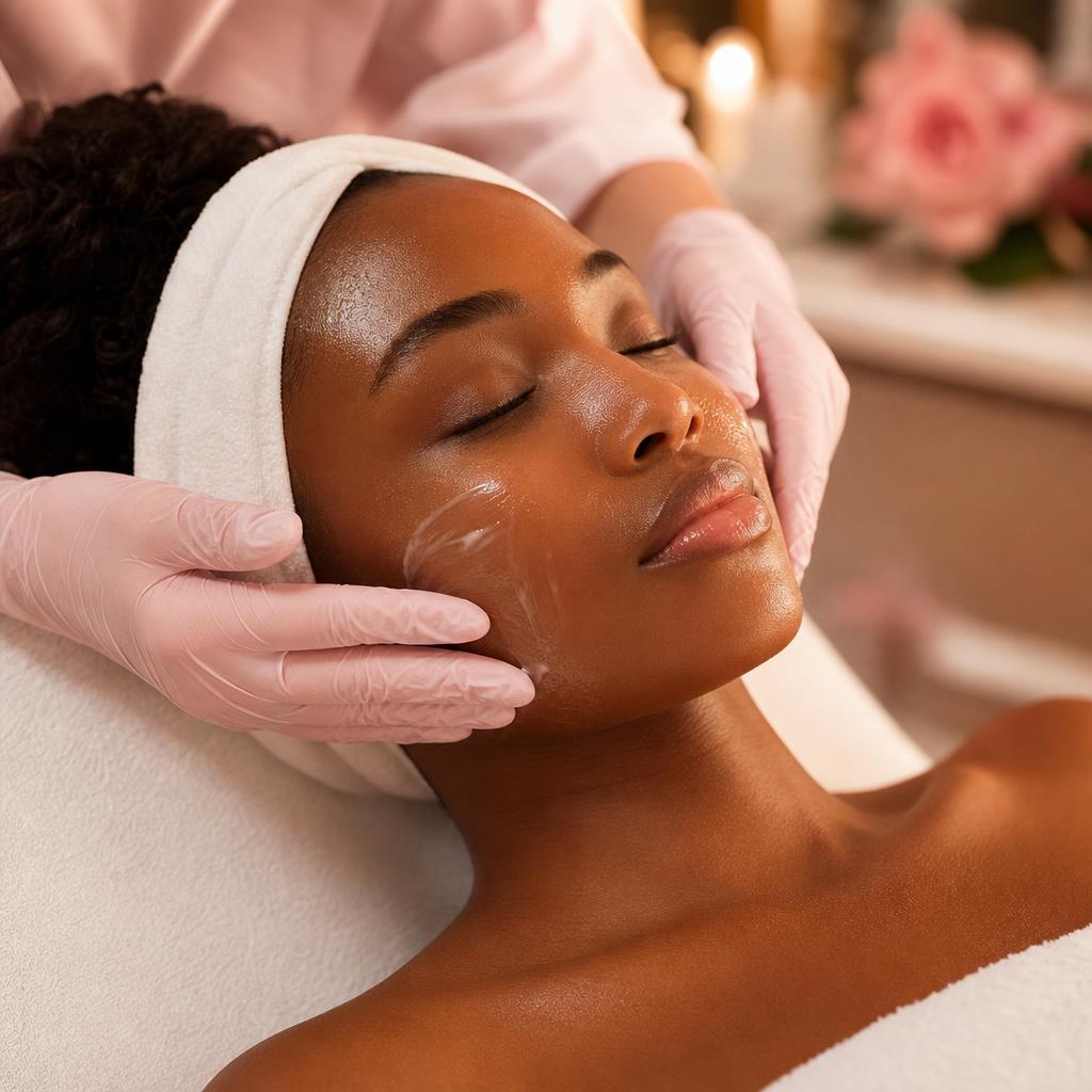 Relaxing facial skincare treatment at Underground Beauty